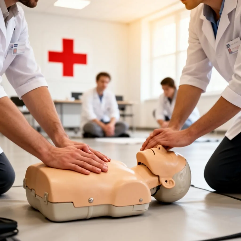 Erste-Hilfe-Kurs in den Räumen der Fahrschule Oscar